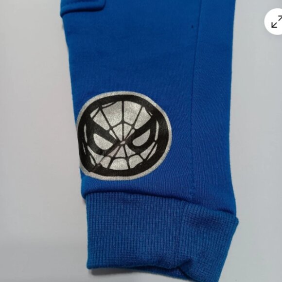 Spiderman Sweatsuit 2 piece 2T 2 toned Blue Hoodie Set Official Marvel‎ NWT C10 - Picture 8 of 11